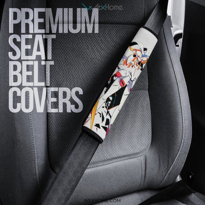 Darling In The Franxx Anime Seat Belt Covers | Strelizia Darling Destroying With Captain Zero Two Belt Covers