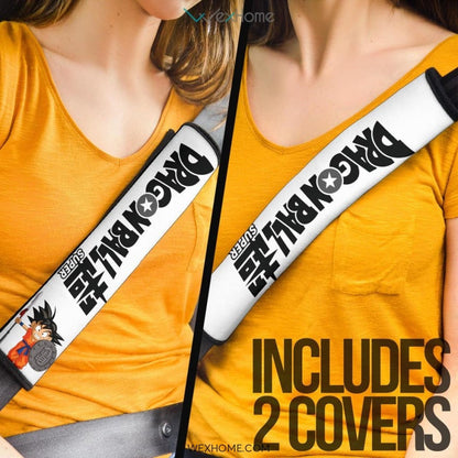 Dragon Ball Anime Seat Belt Covers | Little Goku Warrior DB Text Belt Covers