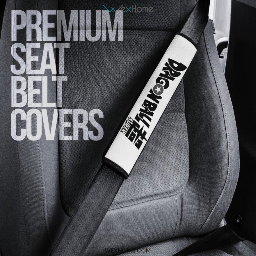 Dragon Ball Anime Seat Belt Covers | Little Goku Warrior DB Text Belt Covers