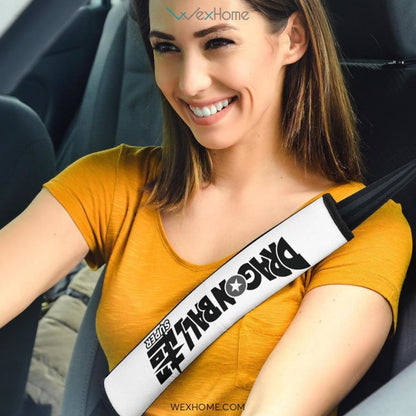 Dragon Ball Anime Seat Belt Covers | Little Goku Warrior DB Text Belt Covers