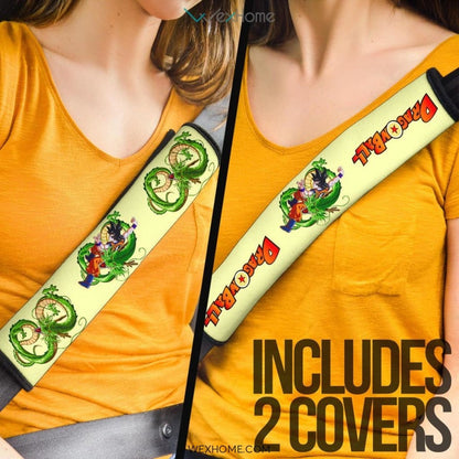 Dragon Ball Anime Seat Belt Covers | Goku Kungfu With Green Dragon Belt Covers