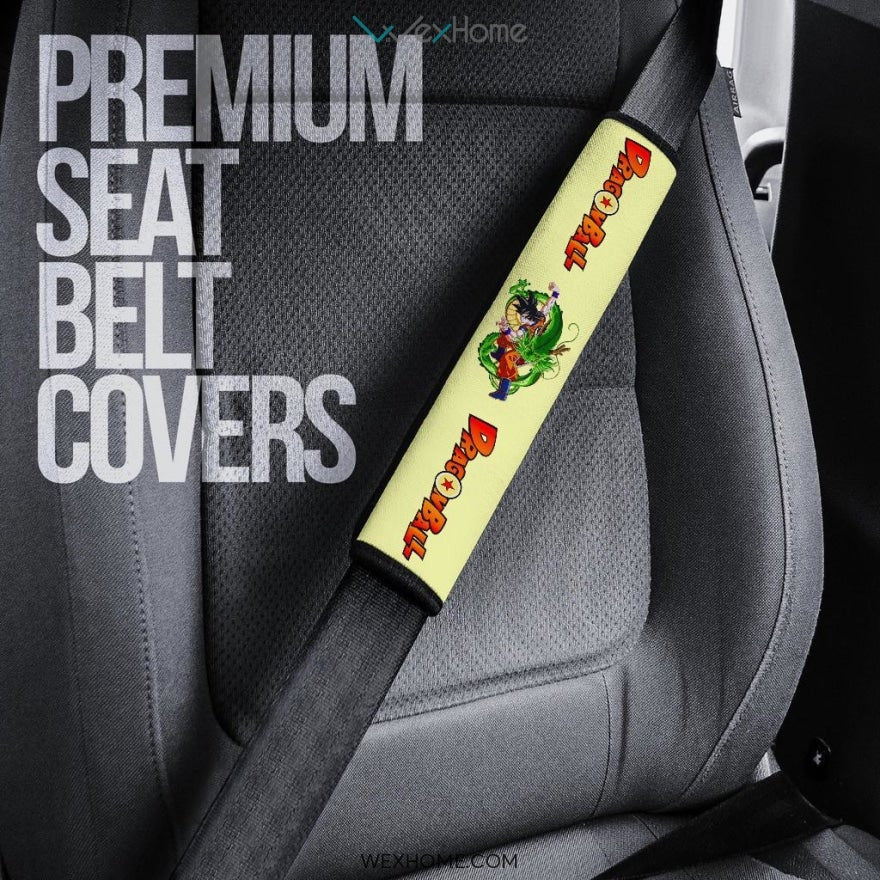 Dragon Ball Anime Seat Belt Covers | Goku Kungfu With Green Dragon Belt Covers