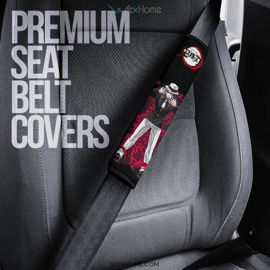 Muzan Kibutsuji Seat Belt Covers Demon Slayers Anime Car Accessories