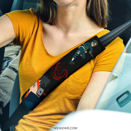 Naruto Anime Seat Belt Covers | Obito Uchiha Evolution Child To Adult Belt Covers