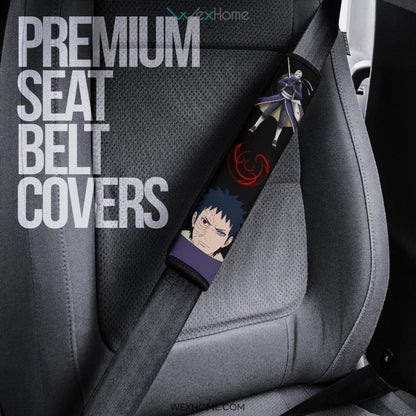 Naruto Anime Seat Belt Covers | Obito Uchiha Evolution Child To Adult Belt Covers