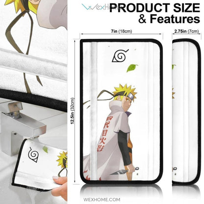 Naruto Anime Seat Belt Covers | Naruto Hokage Shadow Leaf Village Belt Covers