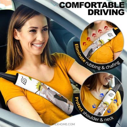 Naruto Anime Seat Belt Covers | Naruto Hokage Shadow Leaf Village Belt Covers