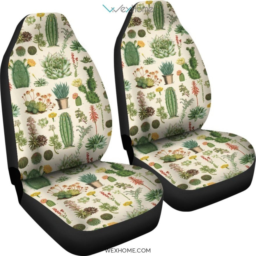 2pcs Car Seat Cover - Succulent