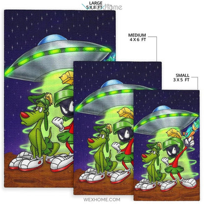 Marvin The Martian Area Rugs Looney Tunes Cartoon Rugs Home Decor H0823