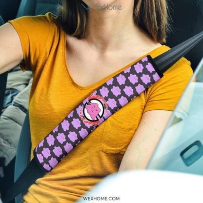 Pokemon Anime Seat Belt Covers | Ditto Pokedex Patterns Purple Belt Covers