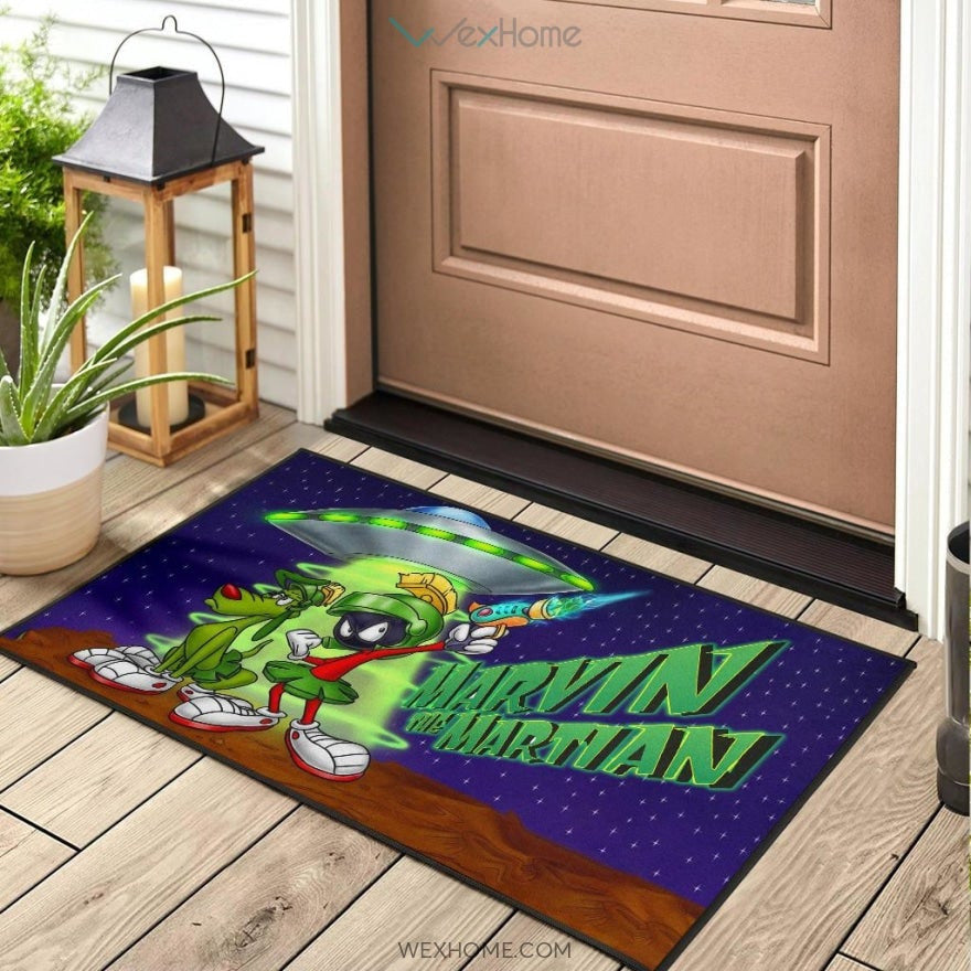 Marvin The Martian DoorMat Looney Tunes Cartoon Door Mat Home Decor