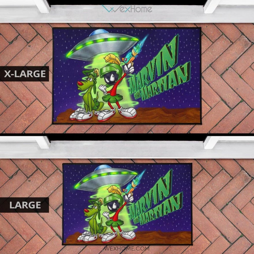 Marvin The Martian DoorMat Looney Tunes Cartoon Door Mat Home Decor