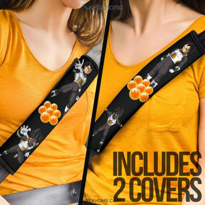 Dragon Ball Anime Seat Belt Covers | DB Vegeta Xeno Dark Mask With Dragon Balls Belt Covers