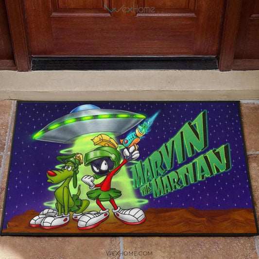 Marvin The Martian DoorMat Looney Tunes Cartoon Door Mat Home Decor