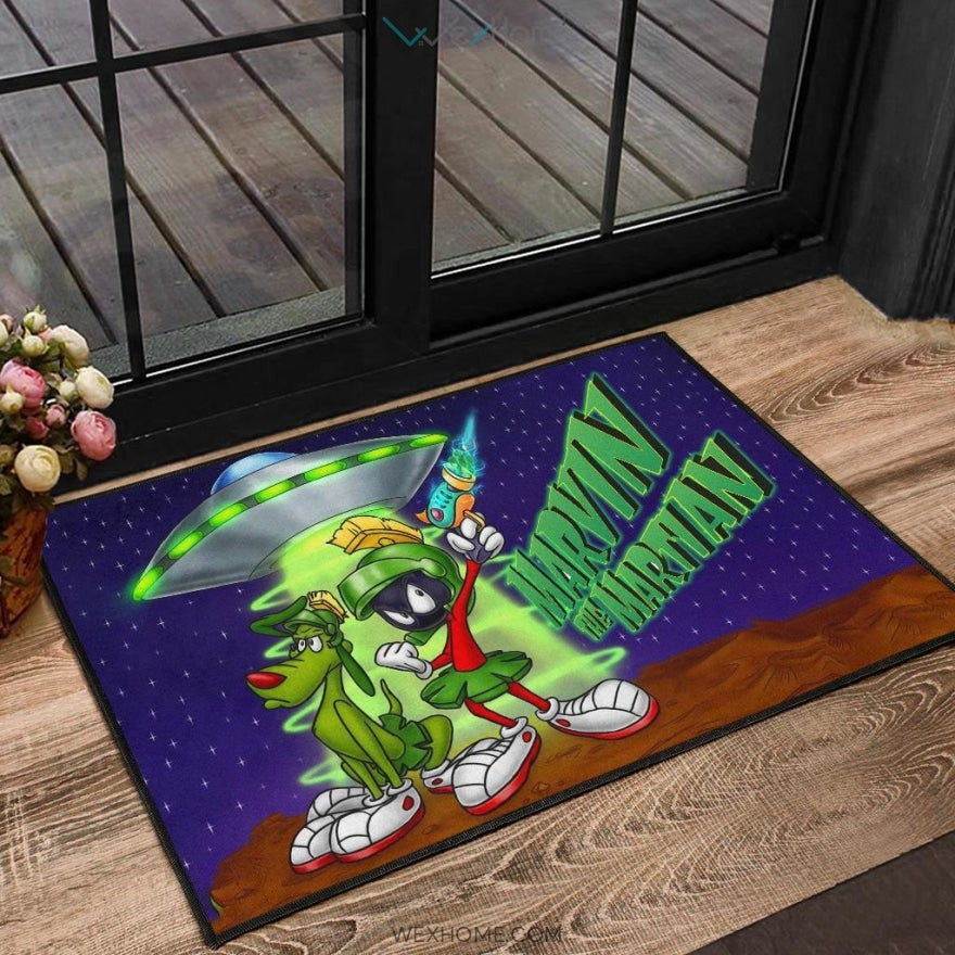 Marvin The Martian DoorMat Looney Tunes Cartoon Door Mat Home Decor