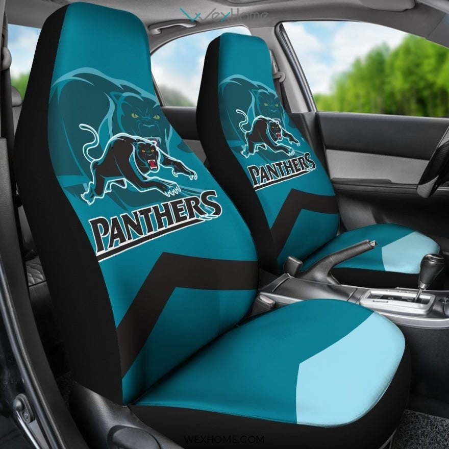2pcs Panthers Car Seat Cover