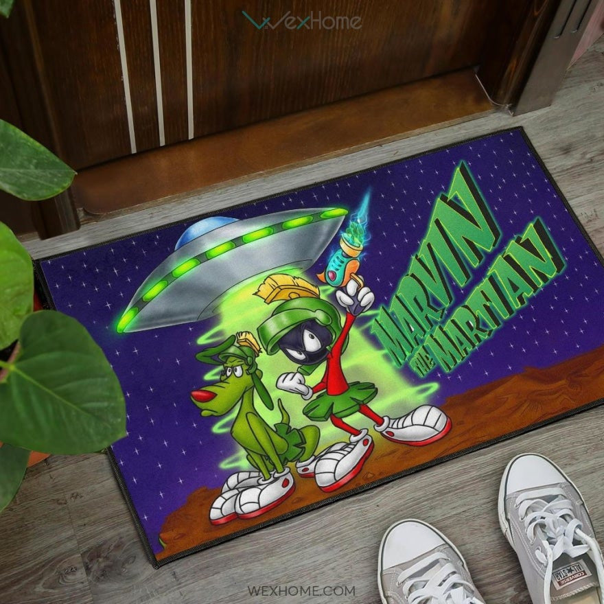 Marvin The Martian DoorMat Looney Tunes Cartoon Door Mat Home Decor