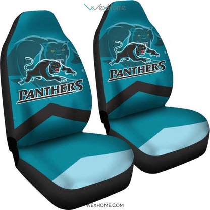 2pcs Panthers Car Seat Cover