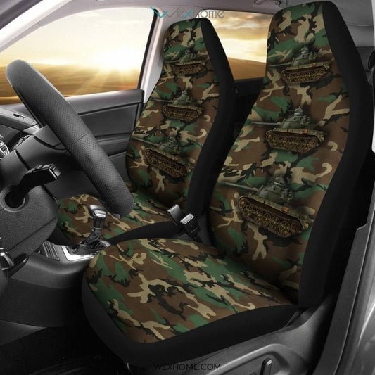 2pcs Camo Car Seat Cover