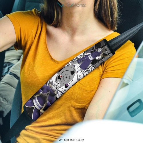Naruto Anime Seat Belt Covers | Obito Uchiha Tobi Mask Men Moments Mix Comic Belt Covers