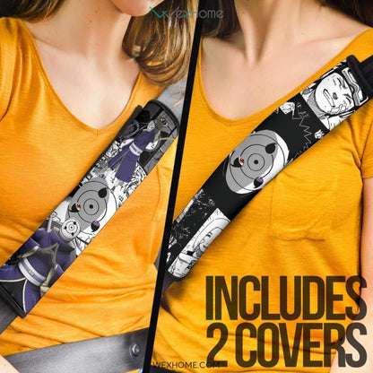 Naruto Anime Seat Belt Covers | Obito Uchiha Tobi Mask Men Moments Mix Comic Belt Covers