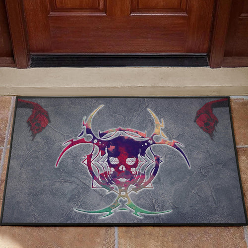 Skull Door Mat - Demon Death Skull Skeleton Sign Door Mat