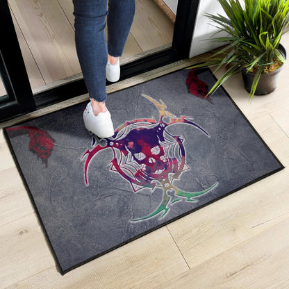 Skull Door Mat - Demon Death Skull Skeleton Sign Door Mat