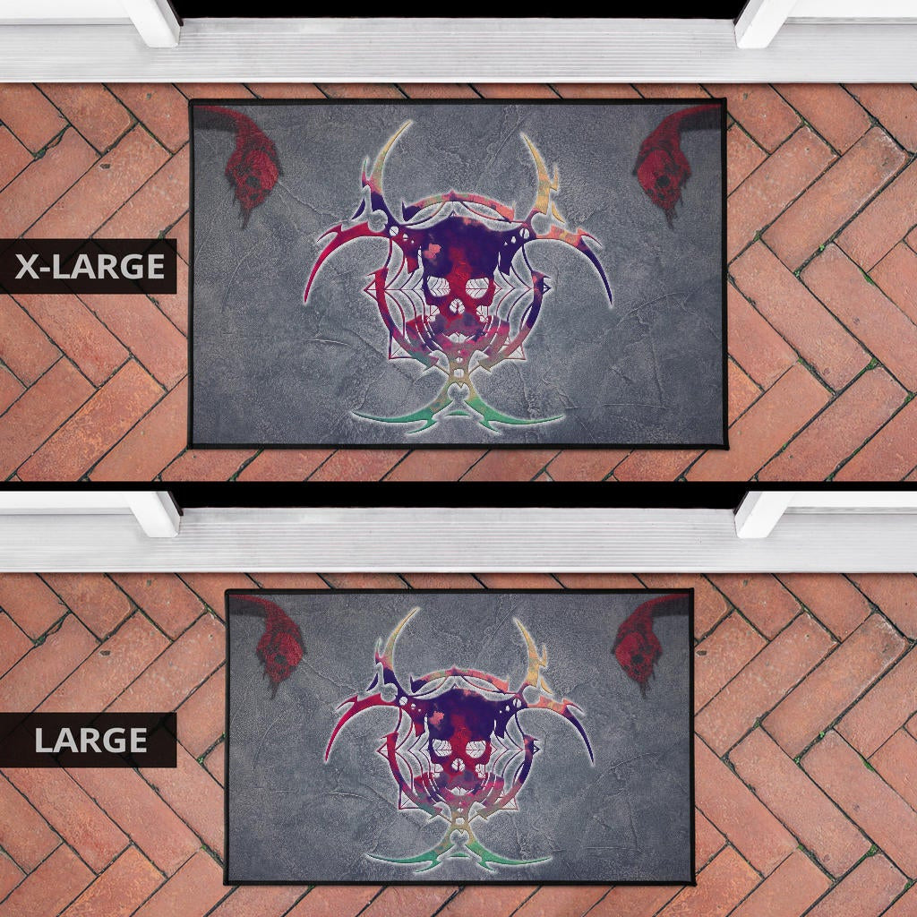 Skull Door Mat - Demon Death Skull Skeleton Sign Door Mat