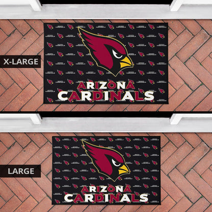 American Football Team Door Mat - Arizona Cardinals Red And White Text Door Mat Home Decor
