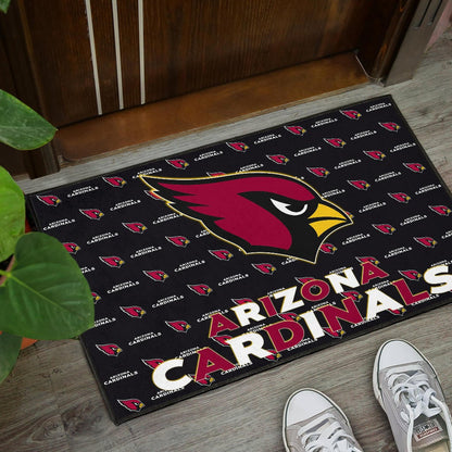 American Football Team Door Mat - Arizona Cardinals Red And White Text Door Mat Home Decor