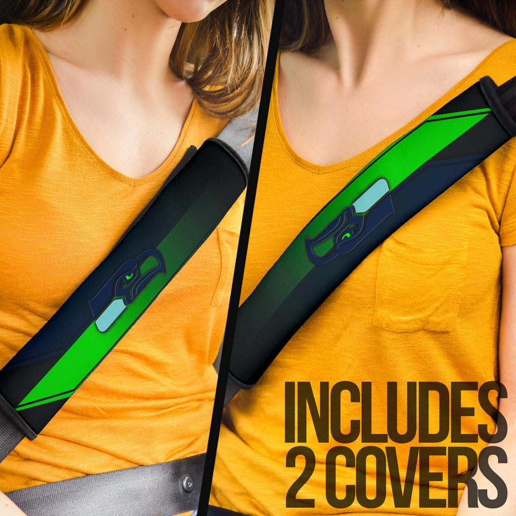 American Football Team Seat Belt Covers - Seattle Seahawks Fast And Furious Incredible Lines Belt Covers