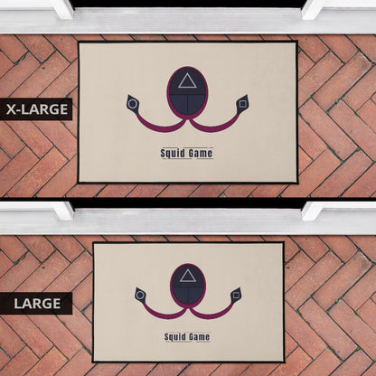 Squid Game Movie Door Mat Minimal Squid Worker Round Triangle Square Symbol Door Mat Home Decor