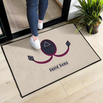 Squid Game Movie Door Mat Minimal Squid Worker Round Triangle Square Symbol Door Mat Home Decor