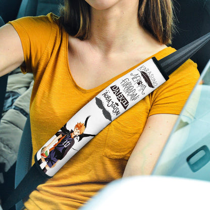 Haikyuu Anime Seat Belt Covers - Hinata And Kageyama Karasuno Team Text Belt Covers