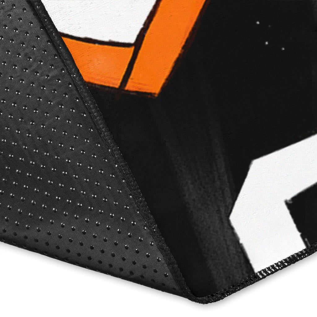 Haikyuu Anime Area Rug - Shouyou Hinata 10 High School Raven Black Orange  Rugs Home Decor