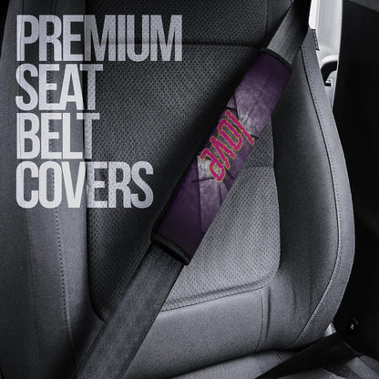 Skull Seat Belt Covers - Love Sans Wearing Blue Winter Clothes Skull Patterns Belt Covers NT112405