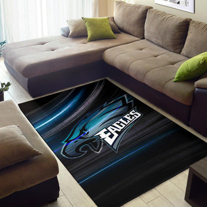 Philadelphia Eagles American Football Team Area Rug Eagle Head Go Eagle Metal Blade Rugs Home Decor