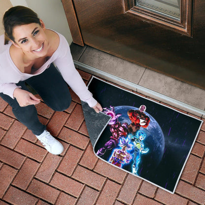 Dragon Ball Anime Door Mat - DB Goku Vegeta Vs Jiren Destruction Toppo Door Mat Home Decor