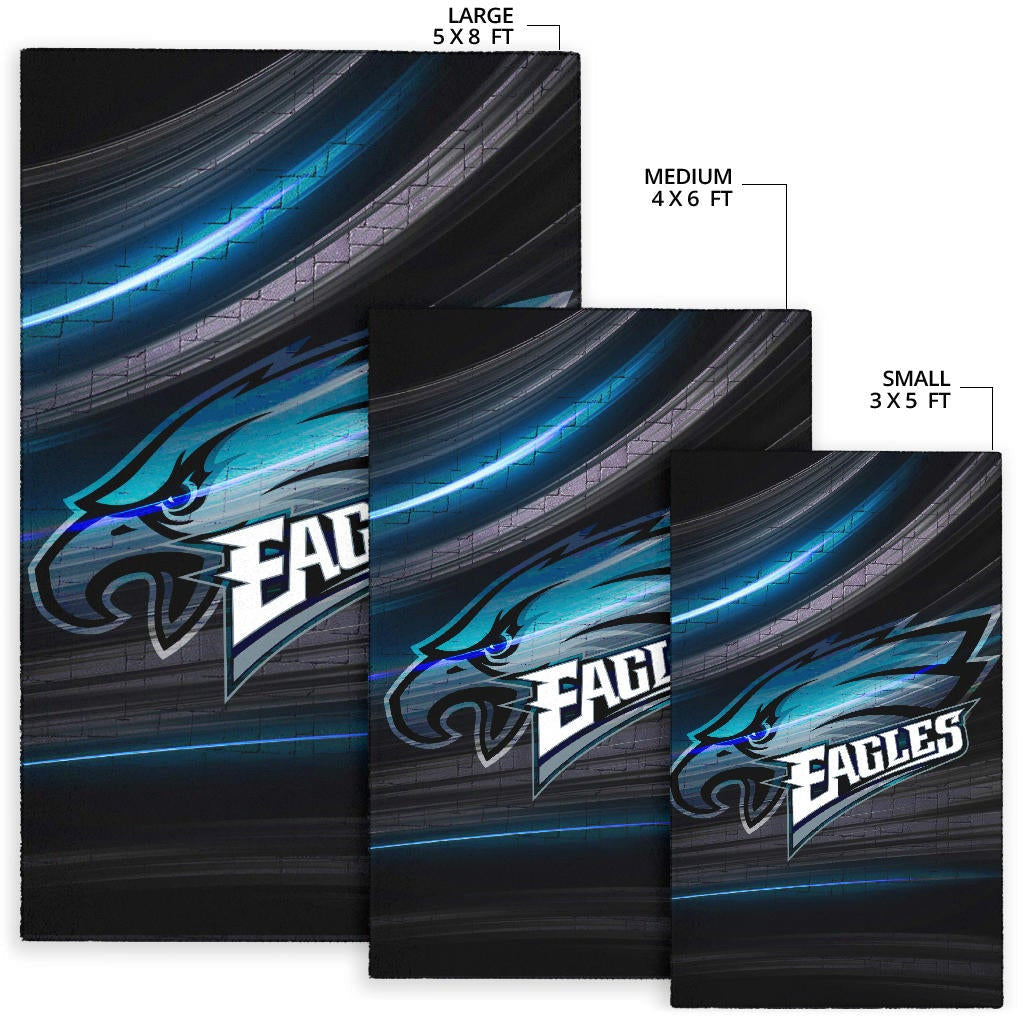 Philadelphia Eagles American Football Team Area Rug Eagle Head Go Eagle Metal Blade Rugs Home Decor