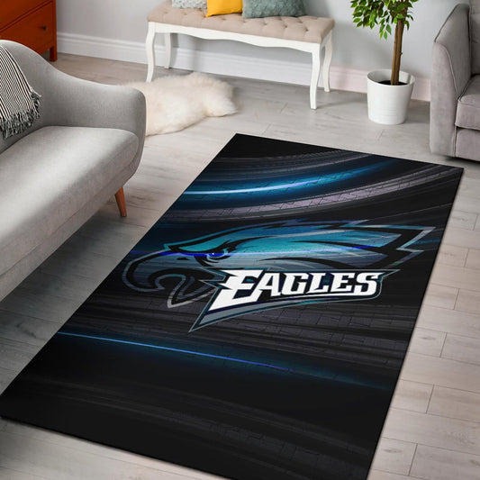 Philadelphia Eagles American Football Team Area Rug Eagle Head Go Eagle Metal Blade Rugs Home Decor