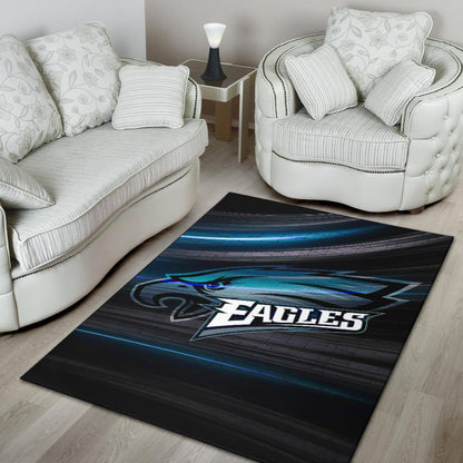 Philadelphia Eagles American Football Team Area Rug Eagle Head Go Eagle Metal Blade Rugs Home Decor