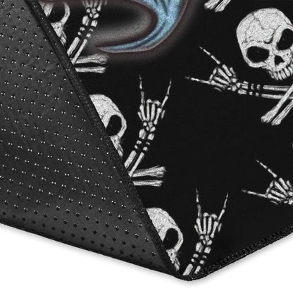 Valentine Area Rug - Mad Love Harley Quinn And Joker Skull Patterns Rugs Home Decor