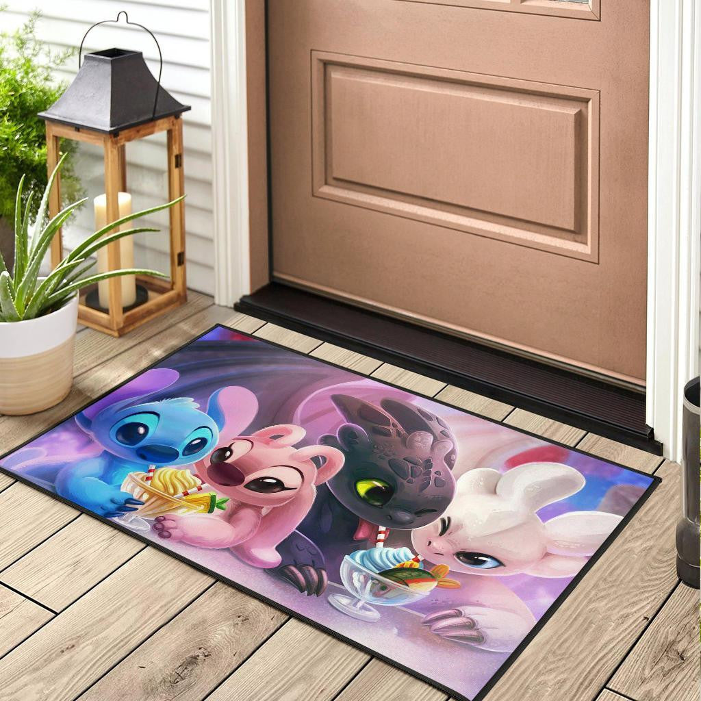 DISNEY FANS STITCH FAMILY Door Mats