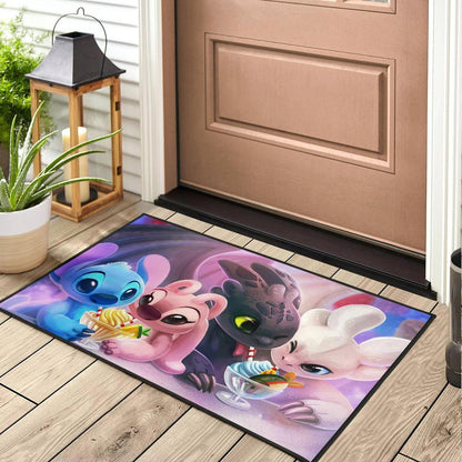 DISNEY FANS STITCH FAMILY Door Mats