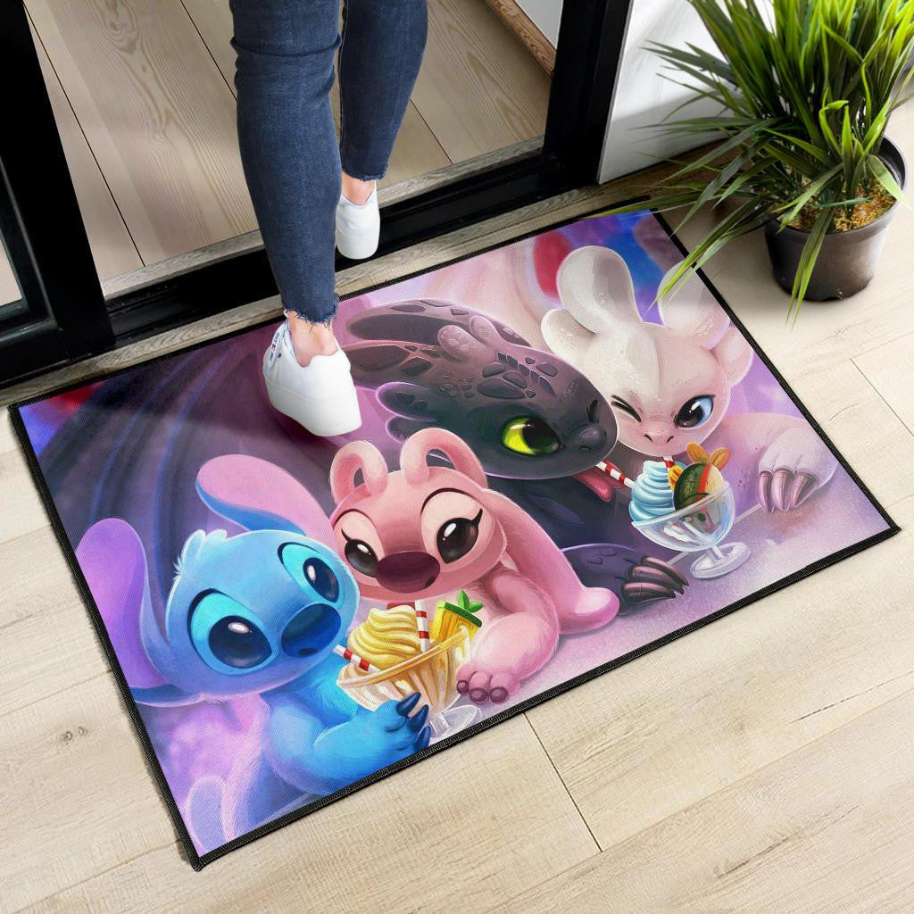 DISNEY FANS STITCH FAMILY Door Mats