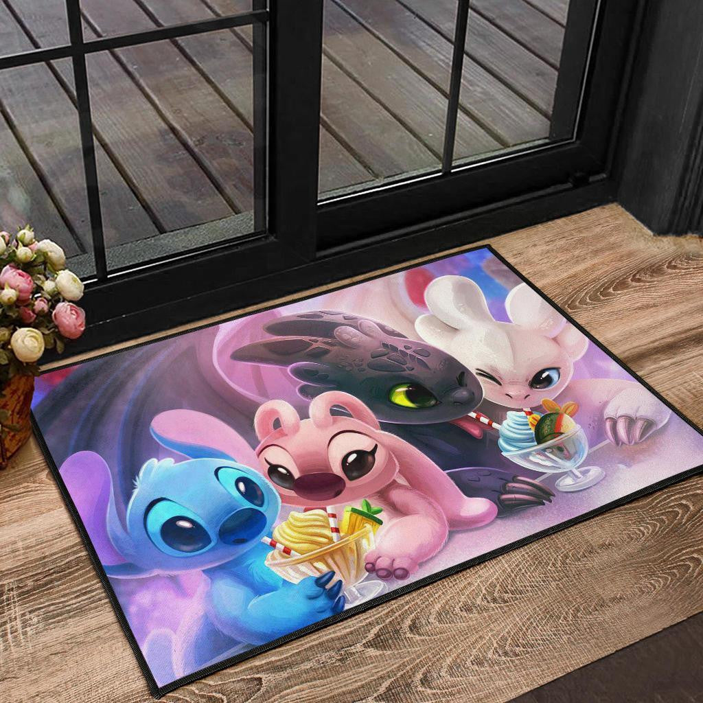 DISNEY FANS STITCH FAMILY Door Mats