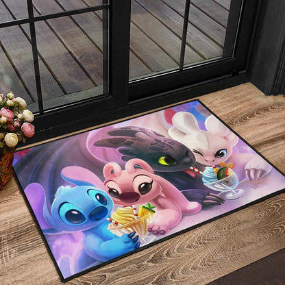 DISNEY FANS STITCH FAMILY Door Mats