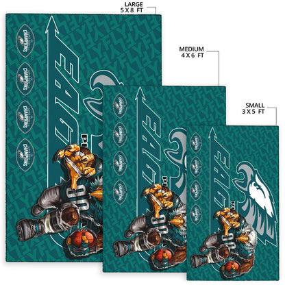 Philadelphia Eagles American Football Team Area Rug Muscle Artwork Eagle 00 Go Champions Rugs Home Decor