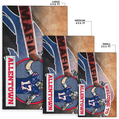Buffalo Bills American Football Team Area Rug Welcome To Allentown Player 17 Mafia  Rugs Home Decor