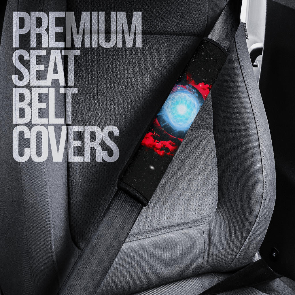 Naruto Anime Seat Belt Covers - Naruto Bijuu Mode Rasengan Power Red Cloud Galaxy Belt Covers